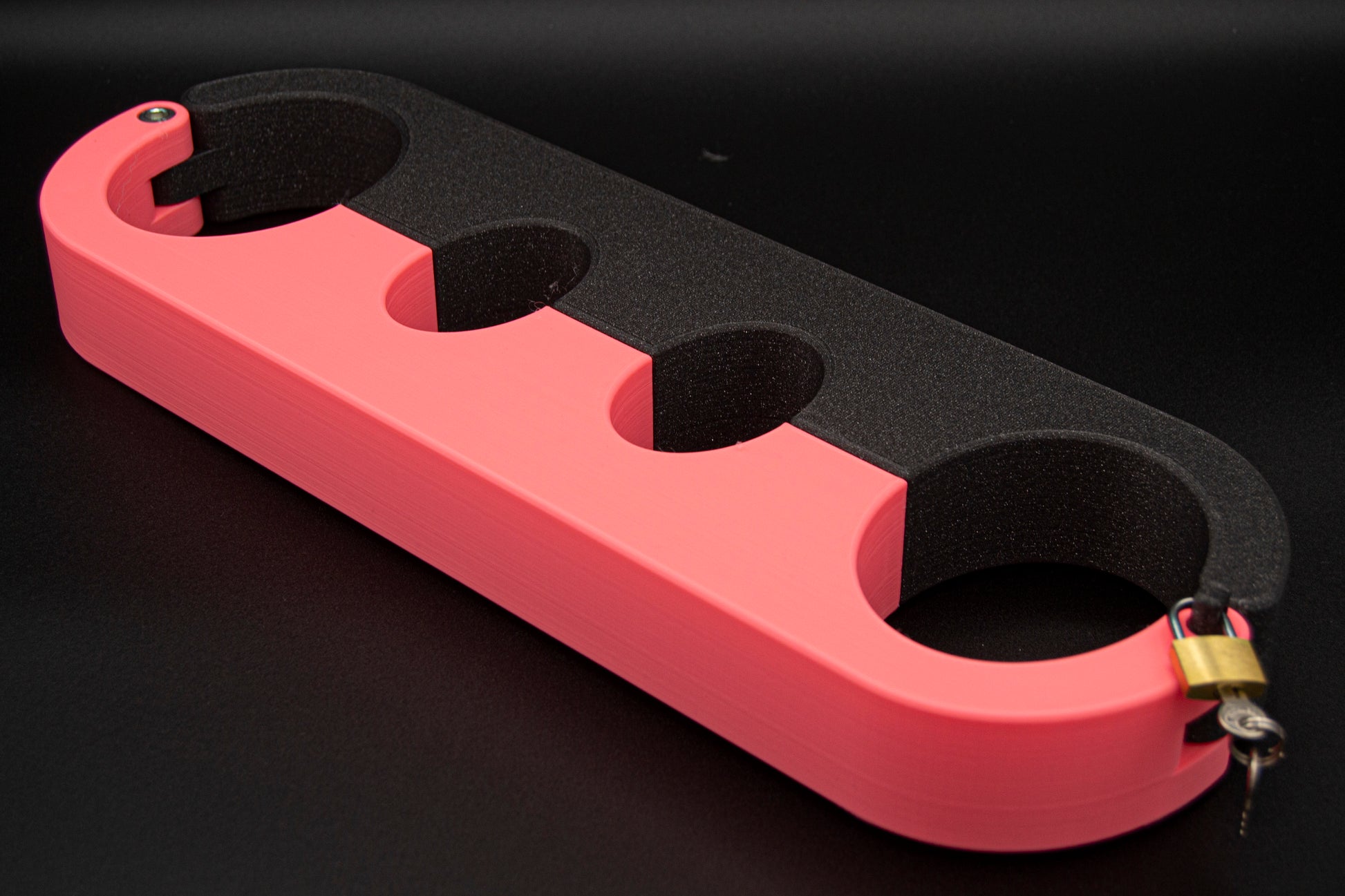 3d printed pink and black pillory