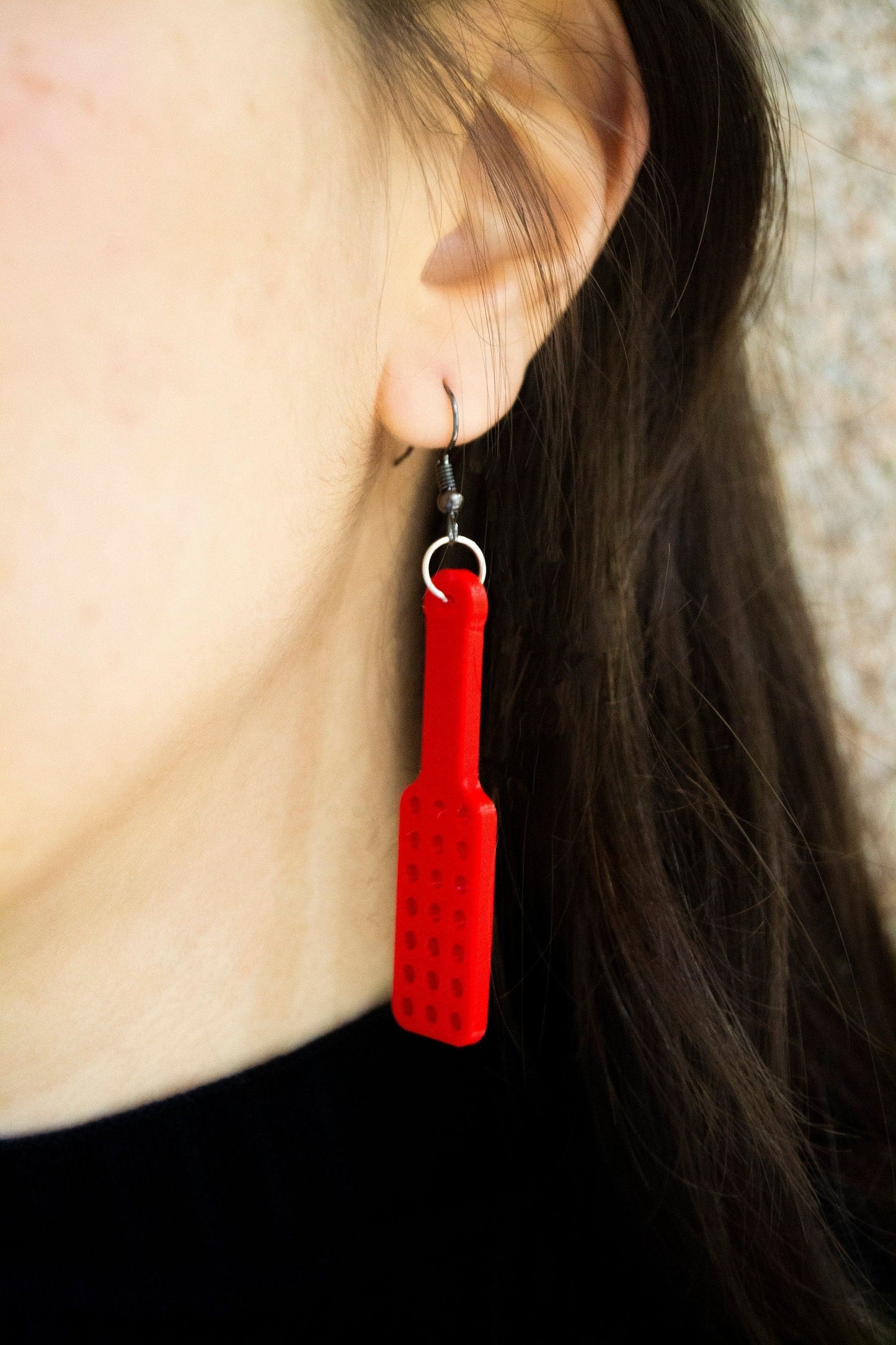 Ohrringe (Paar) | Spanking-Paddel | 3D gedruckt