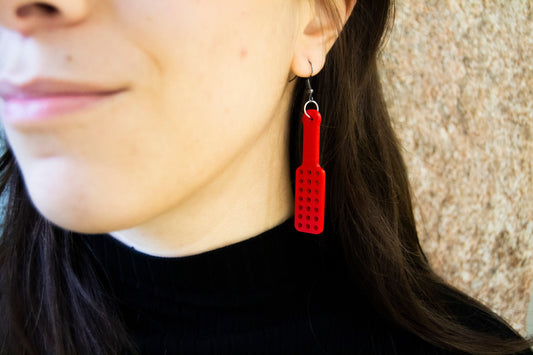 Earrings (Pair) | Spanking Paddle | 3D Printed