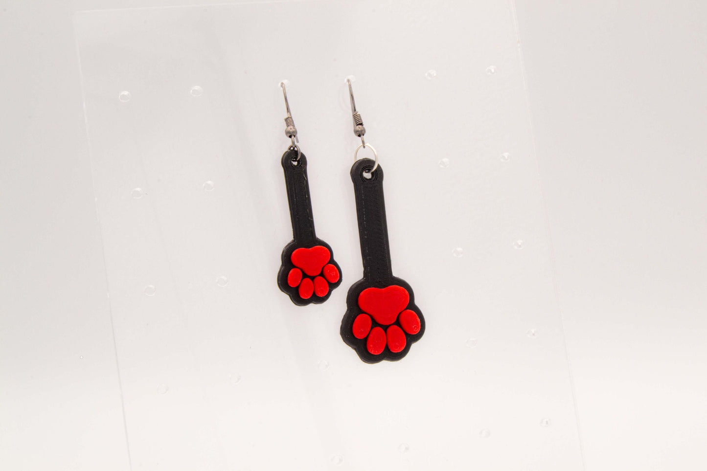 Earrings (Pair) | Paw Spanking Paddle | 3D Printed