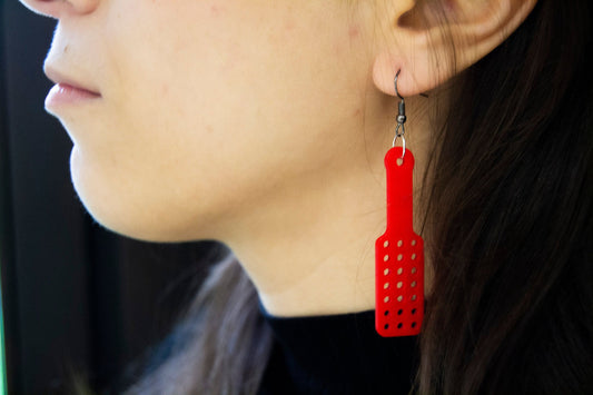 Ohrringe (Paar) | Spanking-Paddel | 3D gedruckt